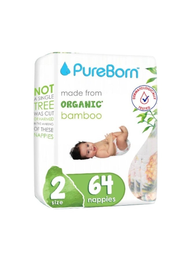 Nappies size 2 Banana Leaf - 3 to 6kg - 64 nappies
