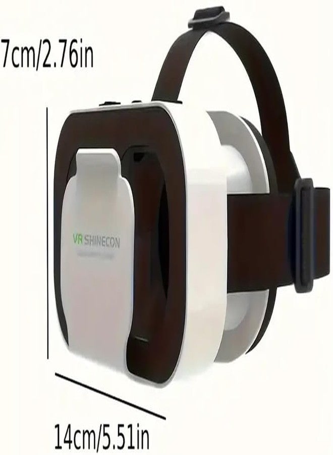 VR SHINECON VR Headset with Remote for Phone - 3D Virtual Reality Glasses for iPhone & Android, Adjustable Goggles for 4.7-6.5" Smartphones, Gift-Ready, Ideal for Beginners, Movies - Image 4