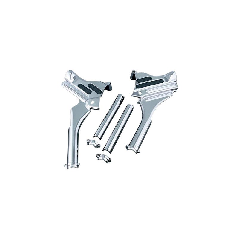 Kuryakyn 7866 Motorcycle Accent Accessory Deluxe Neck Cover for 19952007 HarleyDavidson Touring Motorcycles Chrome 1 Pair