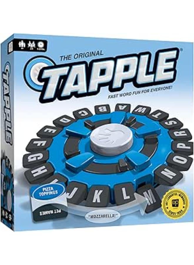 لعبة كلمات USAOPOLY TAPPLE® | لعبة لوحية عائلية سريعة الوتيرة | اختر فئة وتنافس مع الوقت لتكون اللاعب الأخير | لعبة تعليمية رائعة لجميع الأعمار (عبوة واحدة)