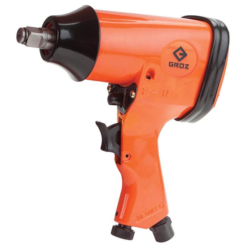 GROZ GROZ Impact Wrench with Rocking Dog Mechanism Ideal for repair maintenance jobs in 2 wheeler industry 4 Speed Control Lightweight Max Torque 500 Nm Drive 12 IPW302 