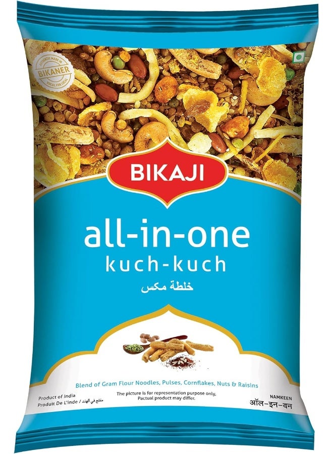 Bikaji Bikaji Kuch-Kuch (All In One) 200g Pouch | Crispy & Crunchy Traditional Namkeen | Mildly Spiced & Flavorful | Made with All Natural Ingredients | Product of India  - Image 1