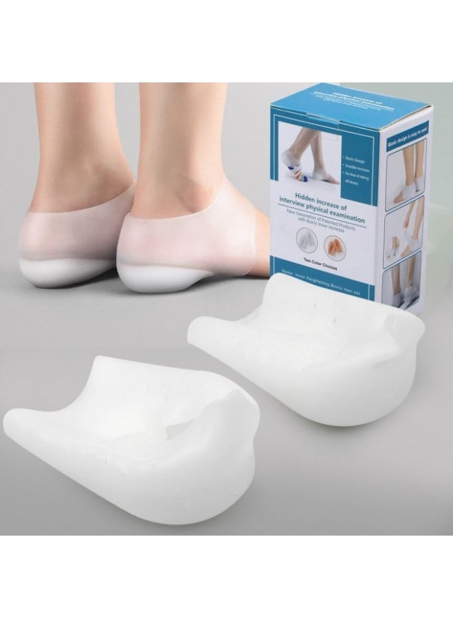 Pair of Medical Silicone Invisible Height Increase Insoles - Image 1