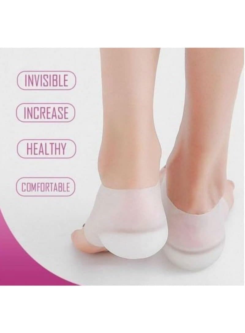 Pair of Medical Silicone Invisible Height Increase Insoles - Image 3