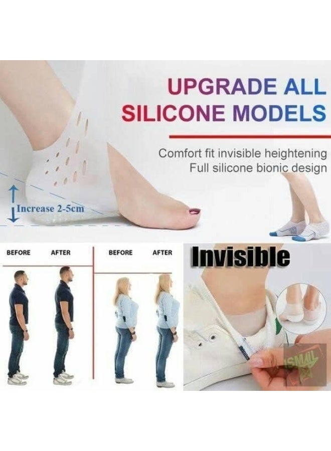 Pair of Medical Silicone Invisible Height Increase Insoles - Image 5