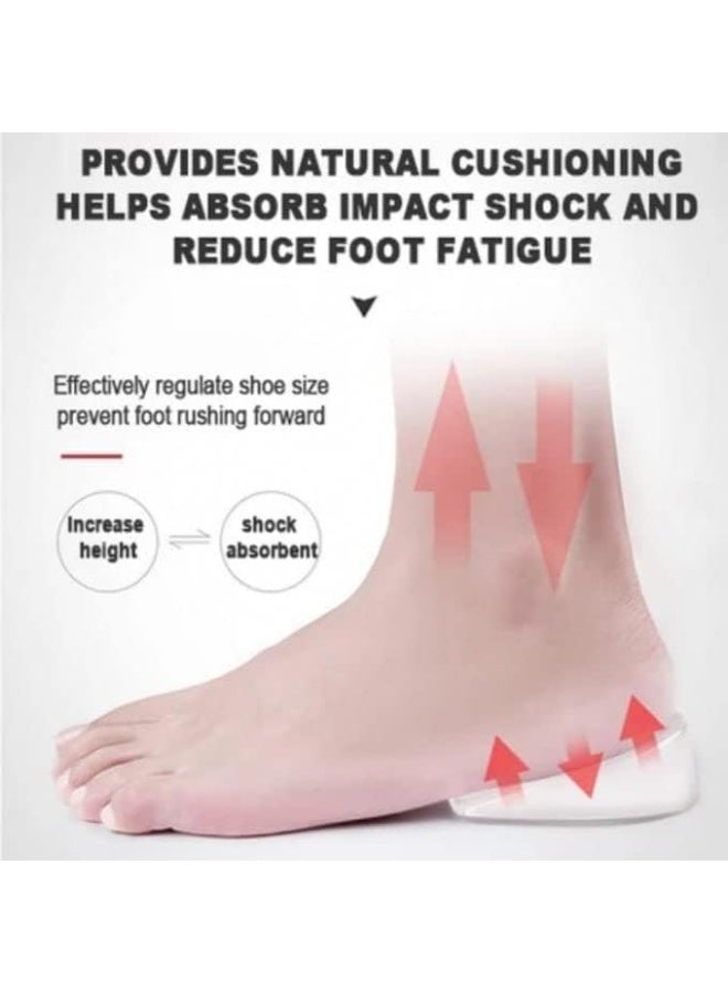 Pair of Medical Silicone Invisible Height Increase Insoles - Image 4