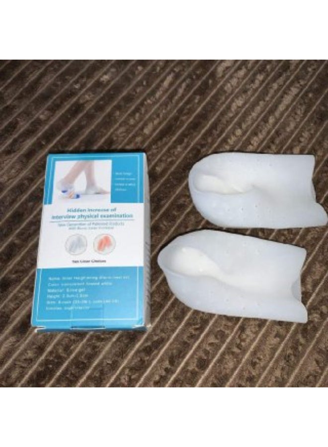 Pair of Medical Silicone Invisible Height Increase Insoles - Image 2