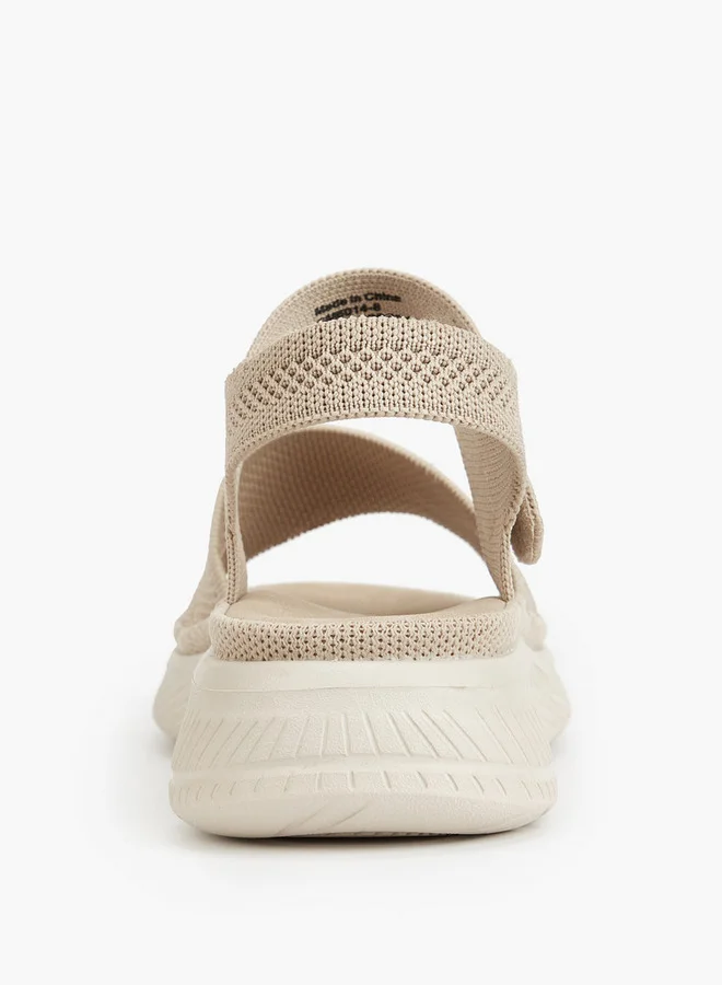 Le Confort Flyknit Textured Sandals with Hook and Loop Closure