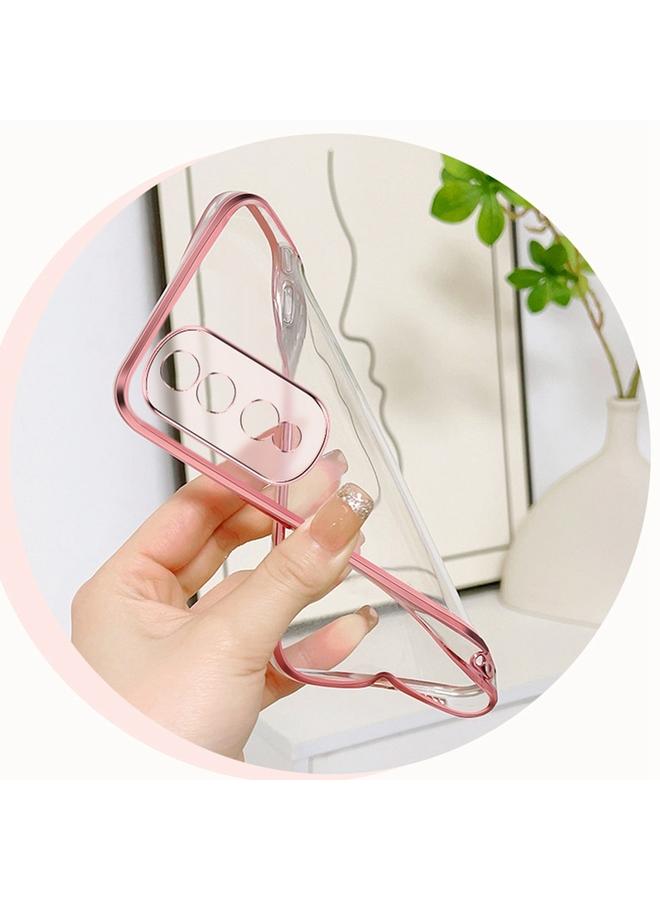 S-TOP Case For Honor 80 Pro Plated Gradient Glitter Butterfly Holder TPU Phone Case - Image 5