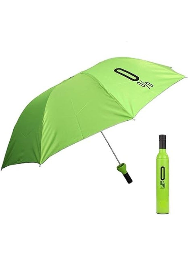 Premium Novelty Wine Bottle Umbrella - Automatic Foldable Sun/Rain Travel Umbrella with Anti-UV Coating and No-Drip Plastic Case - Available in Multiple Colors & Stylish Designs - Image 5