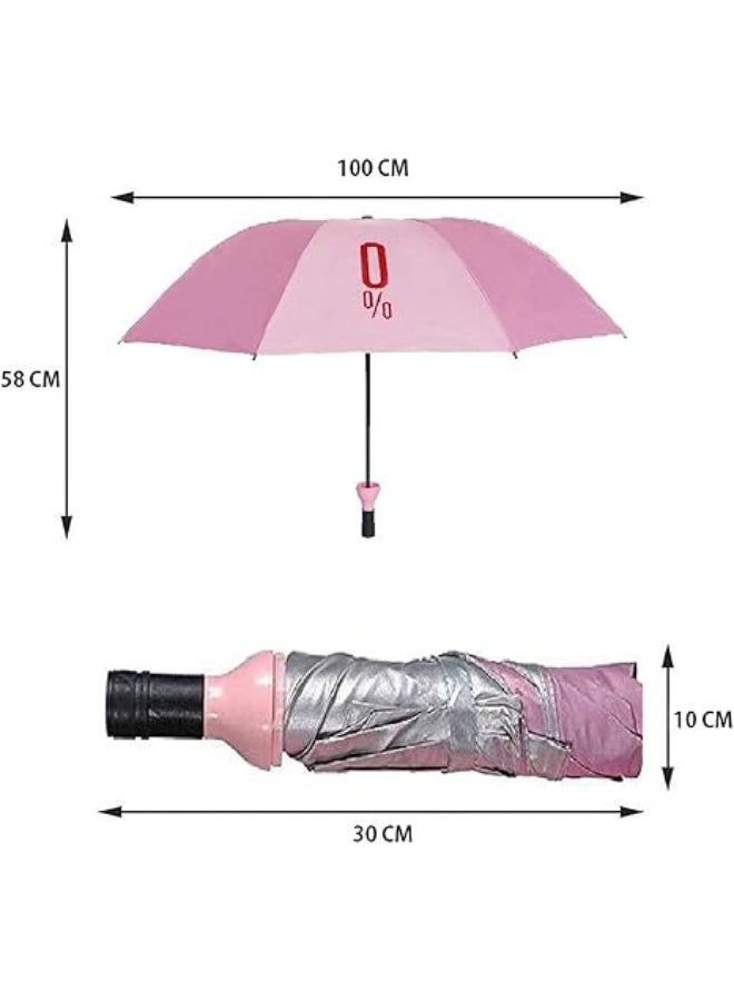 Premium Novelty Wine Bottle Umbrella - Automatic Foldable Sun/Rain Travel Umbrella with Anti-UV Coating and No-Drip Plastic Case - Available in Multiple Colors & Stylish Designs - Image 3