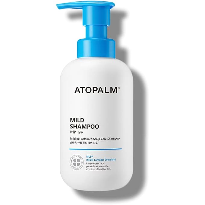 Atopalm Mild Shampoo 10.1 Fl. Oz. 300ml, Tear-Free Hypoallergenic Hair Care for Sensitive Skin, Biotin for Dry Scalp, Paraben & Mineral Oil-Free, pH Balancing, Nourishing, Hydrating | Kbeauty - Image 1