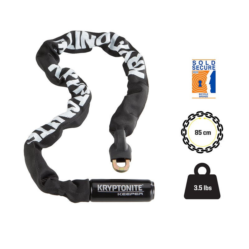 Kryptonite Keeper 785 Bike Chain Lock  2.8 Feet Long Heavy Duty Anti-Theft Bicycle Chain Lock With Keys For Bike  Motorcycle  Scooter  Bicycle  Door  Gate  Fence - Image 4