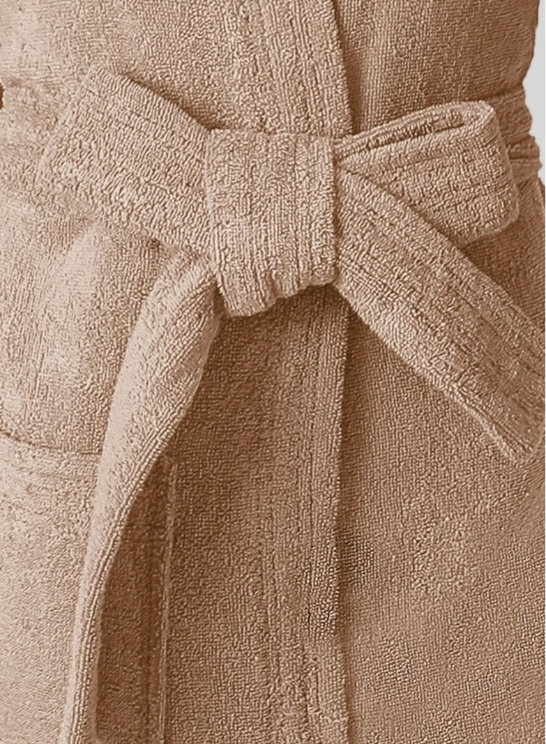 Banotex Egyptian cotton bathrobe for unisex with bow and slipper and waist belt in multiple sizes and colors  - Image 3
