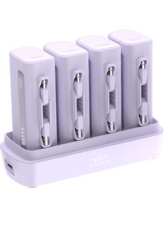 4-in-1 Charging Station - Purple