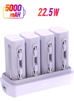 4-in-1 Charging Station - Purple