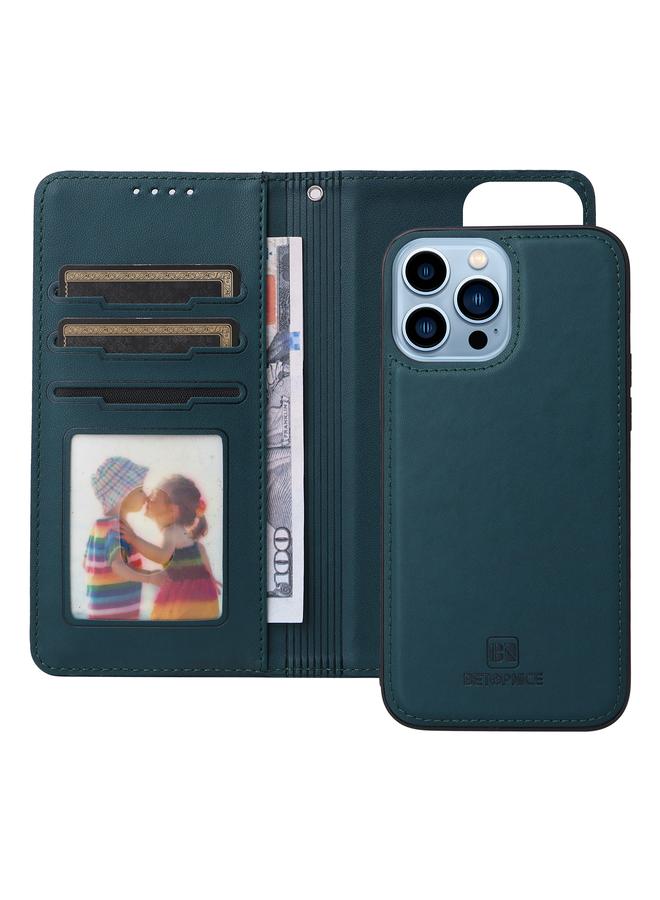 إيروريكس جراب لهاتف iPhone 13 Pro Max BN-005 2 في 1 قابل للفصل مصنوع من الجلد الطبيعي المقلد - Image 4