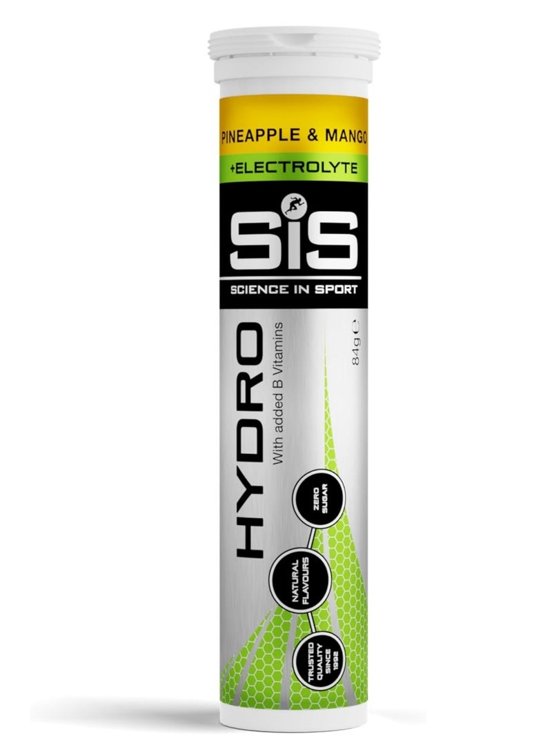 SIS Pineapple & mango Hydro Electrolyte with added B vitamins - Trusted quality since 1992 with Vit B6 for reducing fatigue Zero sugar 20 tablets pack of 1  - Image 2