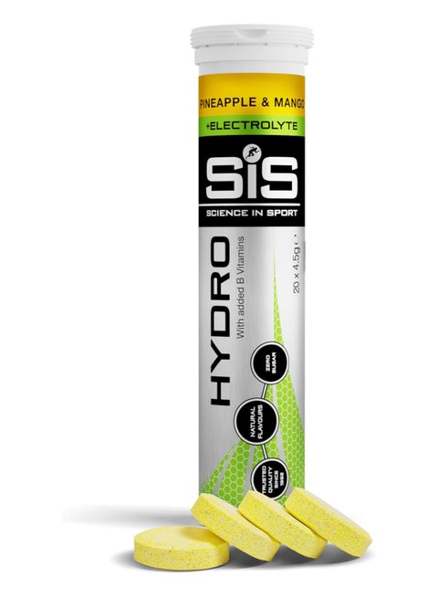 Pineapple & mango Hydro Electrolyte with added B vitamins - Trusted quality since 1992 with Vit B6 for reducing fatigue Zero sugar 20 tablets pack of 1