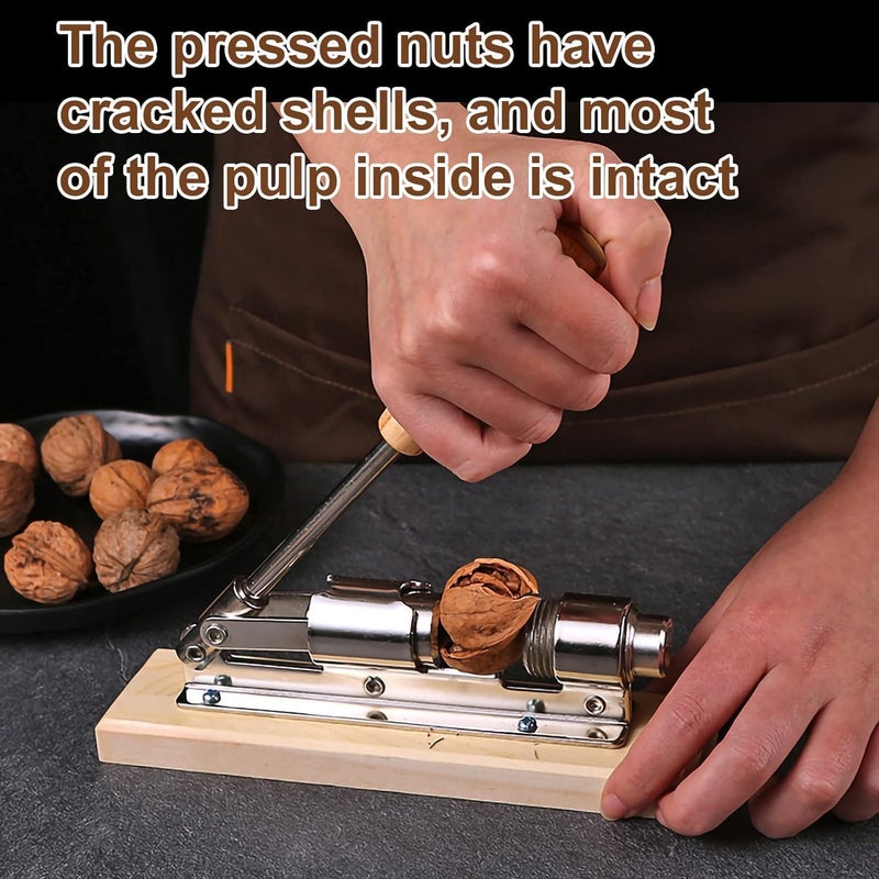 GION Adjustable Nutcrackers for Nuts Nut Crackers for Pecans Heavy Duty Nut Cracking Tools Pecan Cracker Sheller Nut Opener Tool for Walnuts Pecans Hazelnuts Almonds Brazil Nuts 1Pcs - Image 5