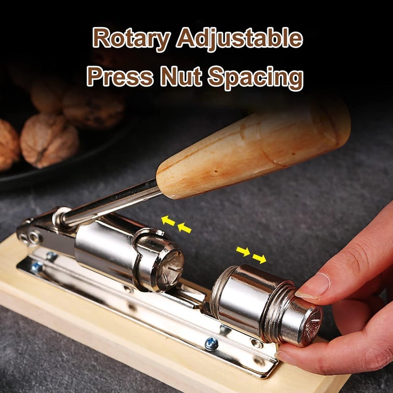 GION Adjustable Nutcrackers for Nuts Nut Crackers for Pecans Heavy Duty Nut Cracking Tools Pecan Cracker Sheller Nut Opener Tool for Walnuts Pecans Hazelnuts Almonds Brazil Nuts 1Pcs - Image 4