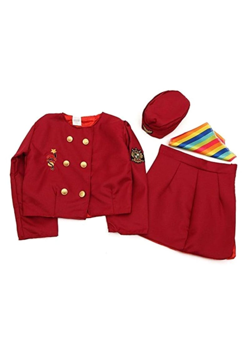 NIBEMINENT 4-In-1 Air Hostess Community Helper Costume 4 - 6 Years - Image 1