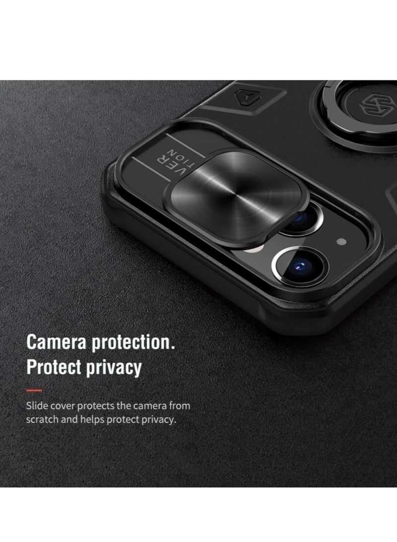 MUNTAQI Nillkin CamShield Armor Case Hard Back Cover for Apple iPhone13 6.1 inch Black - Image 5