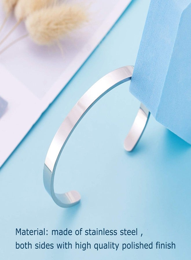 LParkin Inspirational Gifts for Women Cuff Bracelets Mantra Quote Keep Going You Got This Motivational Friendship Gift Encouragement Best Friend Jewelry Bracelet (Keep Going You Got This) - Image 5