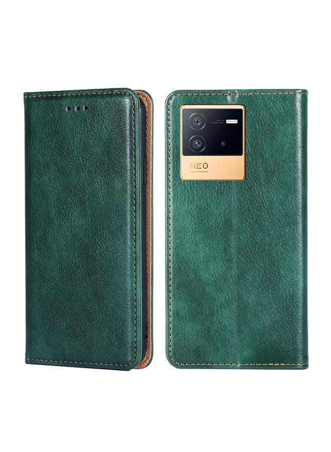 erorex Case For vivo iQOO Neo6 5G Pure Color Magnetic Leather Phone Case - Image 1