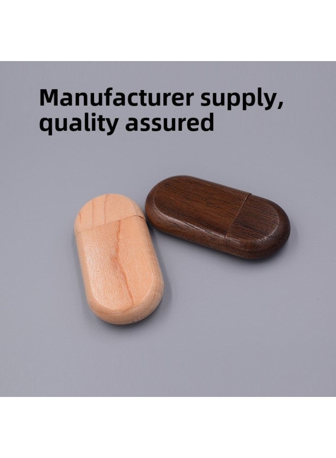 Wooden U Disk Meeting Gift Creative U Disk 16g Maple Bamboo U Disk 32g Large Capacity Mobile Phone U Disk Engraving Logo-Capacity:16GB - Image 3