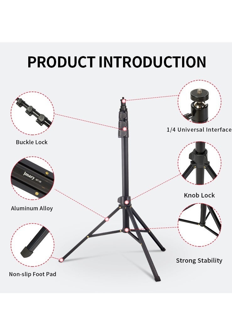 Jmary Tripod jmary mt-38, floor for photo/video cameras, 590-1680mm, Black - Image 5