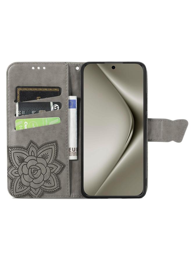 Zaboon Case For Huawei Pura 70 Pro Butterfly Love Flower Embossed Leather Phone Case - Image 3