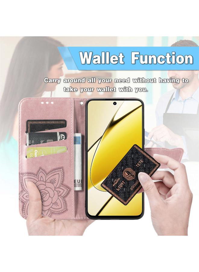 Zaboon Case For Huawei Pura 70 Pro Butterfly Love Flower Embossed Leather Phone Case - Image 5