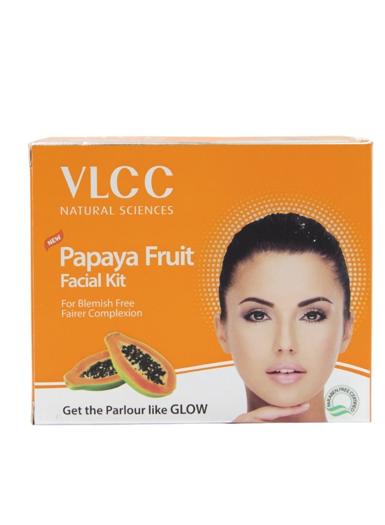 VLCC Herbal Papaya Fruit Facial Kit, 50g - Image 1
