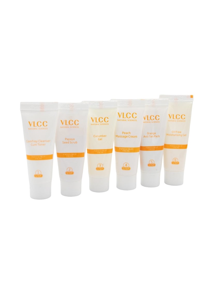 VLCC Herbal Papaya Fruit Facial Kit, 50g - Image 3