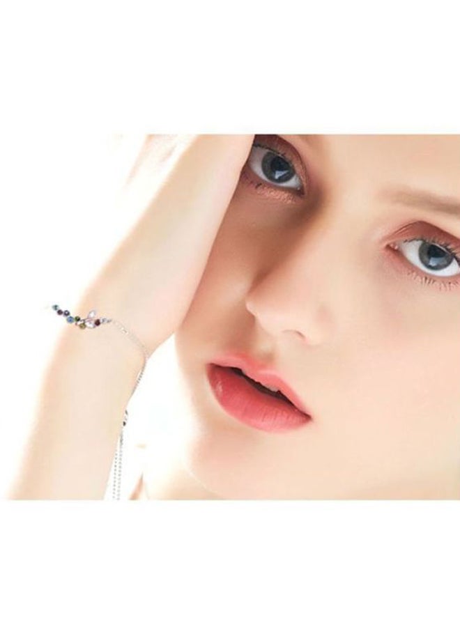 اليشمك سوار فضة مرصع بالزركون والكريستال - Image 2