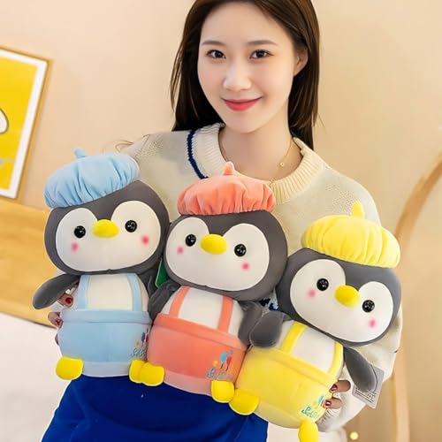 Softdreams Cap Penguin Plushie Stuffed Plush Teddy Bear Soft Toy - Ideal for Birthdays & Special Occasions Girls/Boys, Baby Kids_Pink(25 Cm) - Image 5