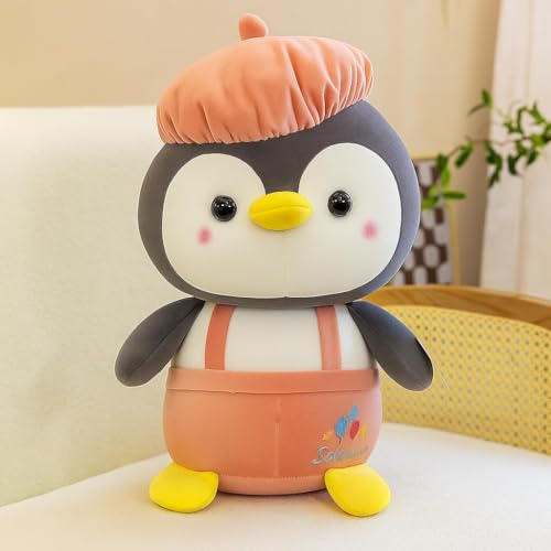 Softdreams Cap Penguin Plushie Stuffed Plush Teddy Bear Soft Toy - Ideal for Birthdays & Special Occasions Girls/Boys, Baby Kids_Pink(25 Cm) - Image 4