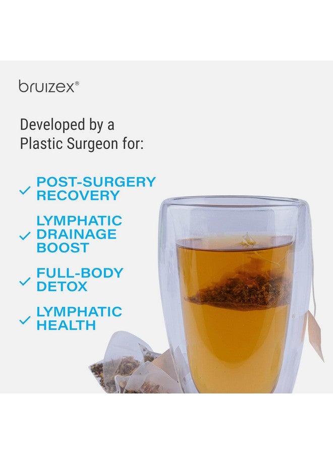 Bruizex Lymphatic Green Tea, Lymphatic Drainage Cleanse & Detox, Natural Herbal Blend for Lymphatic System Health, Post Surgery Recovery Liposuction, BBL, Tummy Tuck, Lipedema & Lymphedema, 30-Pack - Image 5