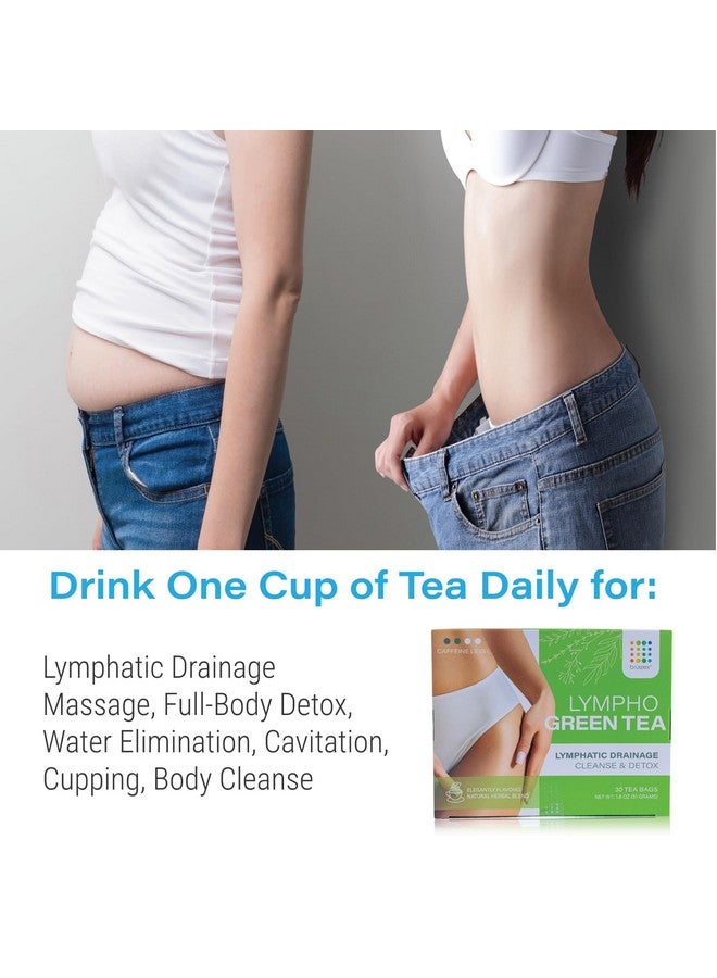 Bruizex Lymphatic Green Tea, Lymphatic Drainage Cleanse & Detox, Natural Herbal Blend for Lymphatic System Health, Post Surgery Recovery Liposuction, BBL, Tummy Tuck, Lipedema & Lymphedema, 30-Pack - Image 2