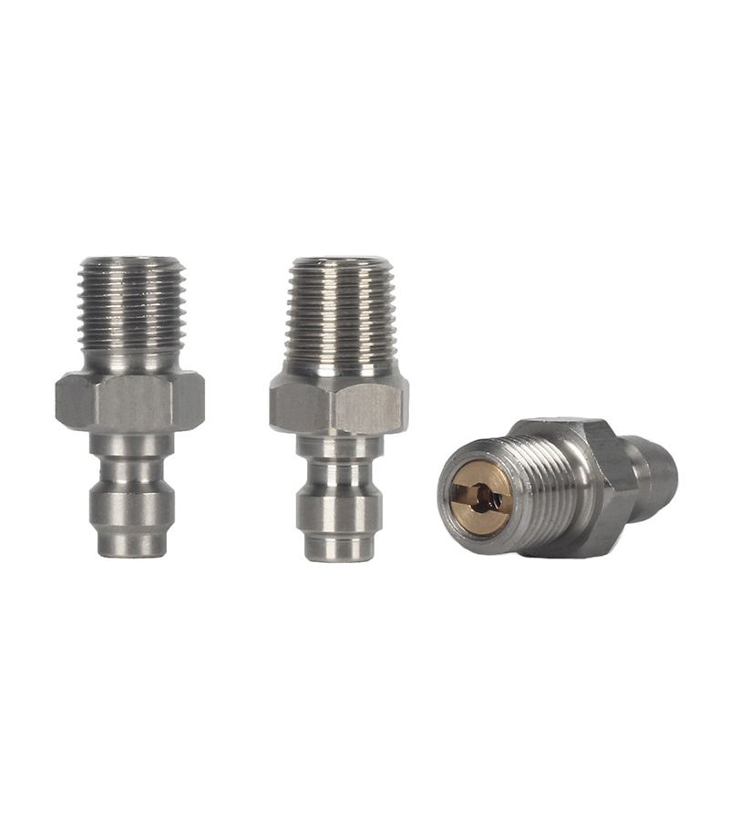 8mm Male Thread Quick Connect Valve For PCP Filling Model C High Pressure - Image 1