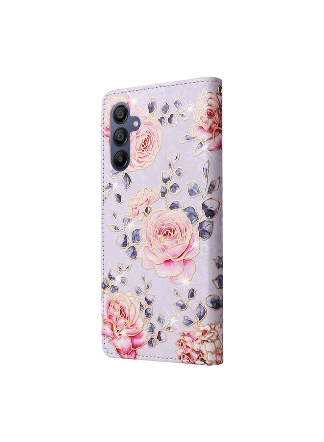 S-TOP Case For Samsung Galaxy A16 5G Bronzing Painting RFID Leather Phone Case - Image 3