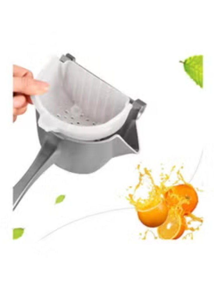 Hand Squeezer Premium Quality Metal Aluminum Alloy Lemon Squeezer Manual Citrus Press Juicer Lemon Lime Juice Silver - Image 2