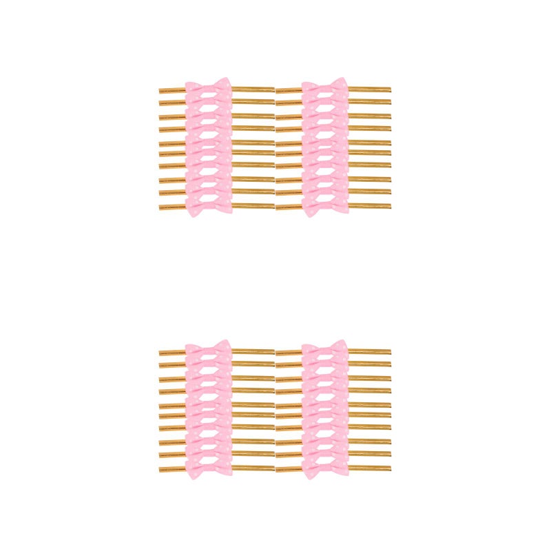 40 pcs Tie Ribbon Dot for Candy Bag Steel Baking Packing Dessert Sealing Ties( ) - Image 1