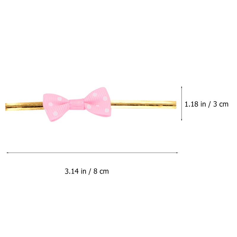 40 pcs Tie Ribbon Dot for Candy Bag Steel Baking Packing Dessert Sealing Ties( ) - Image 3