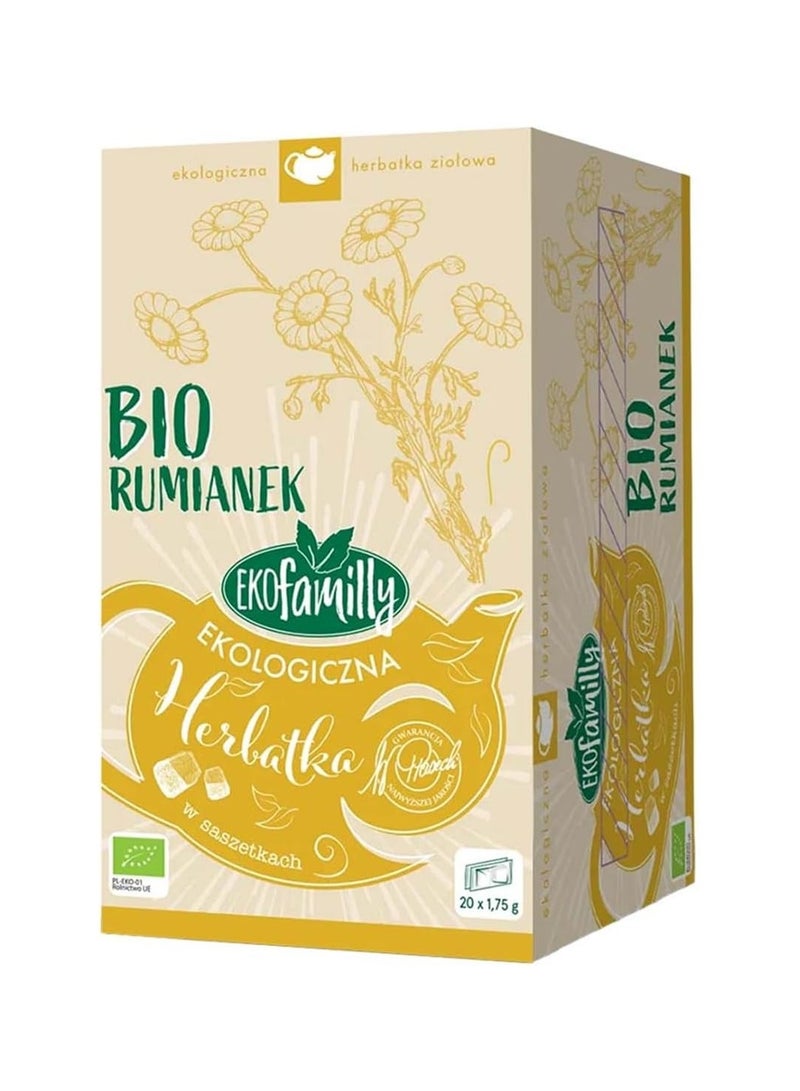 Bio Organic Bio Chamomile Herbal Tea, 20 Sachets