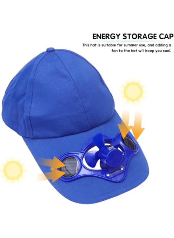 Solar Fan Hat | Summer Cap with Fan | Fan Hat to Keep Cool, Solar Power Fan Cap, Baseball Golf Hat Cool Your Face in Hot Sun Summer - Image 2