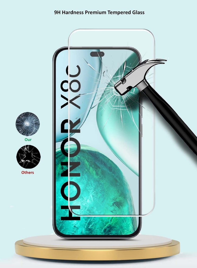 GMAX Honor X8c 4G 2025 GMAX Premium Series Curved Edges 9H 2.5D Tempered Glass Screen Protector - Clear - Image 2