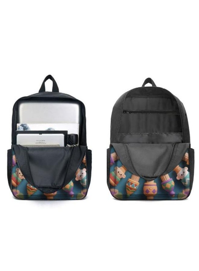 Bright Li Fire's new cute cartoon print, three-piece practical bag combination (students, children, friends outings, mountain climbing, etc. are available) - 107 - Image 4