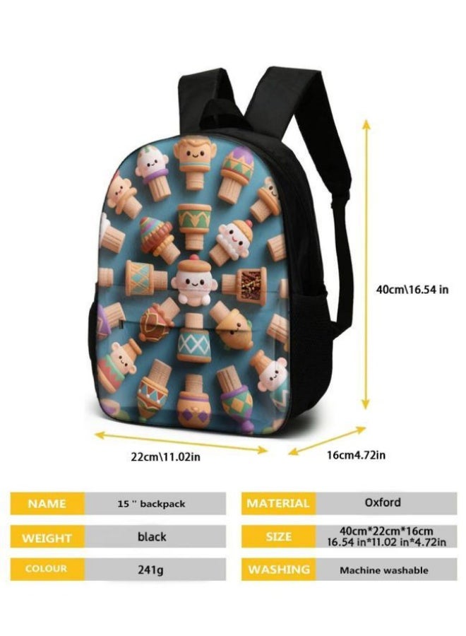 Bright Li Fire's new cute cartoon print, three-piece practical bag combination (students, children, friends outings, mountain climbing, etc. are available) - 107 - Image 5